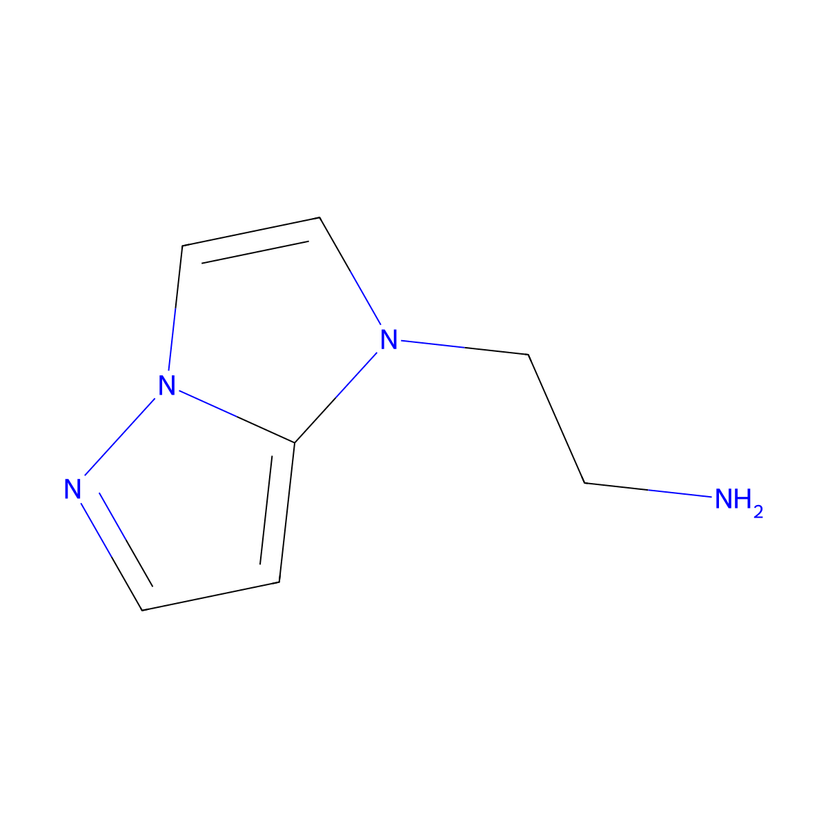2-(1H-imidazo[1,2-b]pyrazol-1-yl)ethan-1-amine molecular structure, CAS 135830-08-9