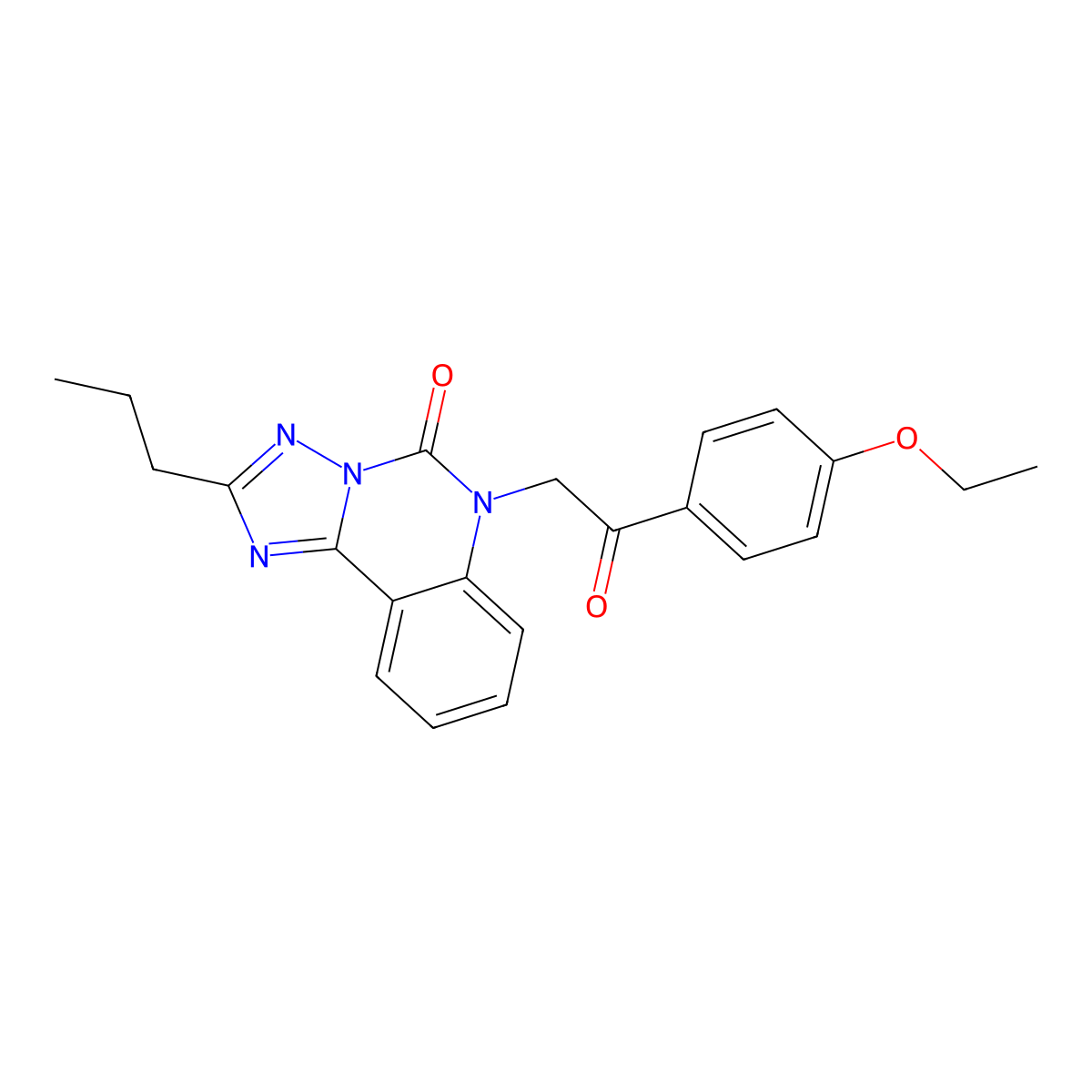6-(2-(4-ethoxyphenyl)-2-oxoethyl)-2-propyl-[1,2,4]triazolo[1,5-c]quinazolin-5(6H)-one molecular structure, CAS 1358306-22-5
