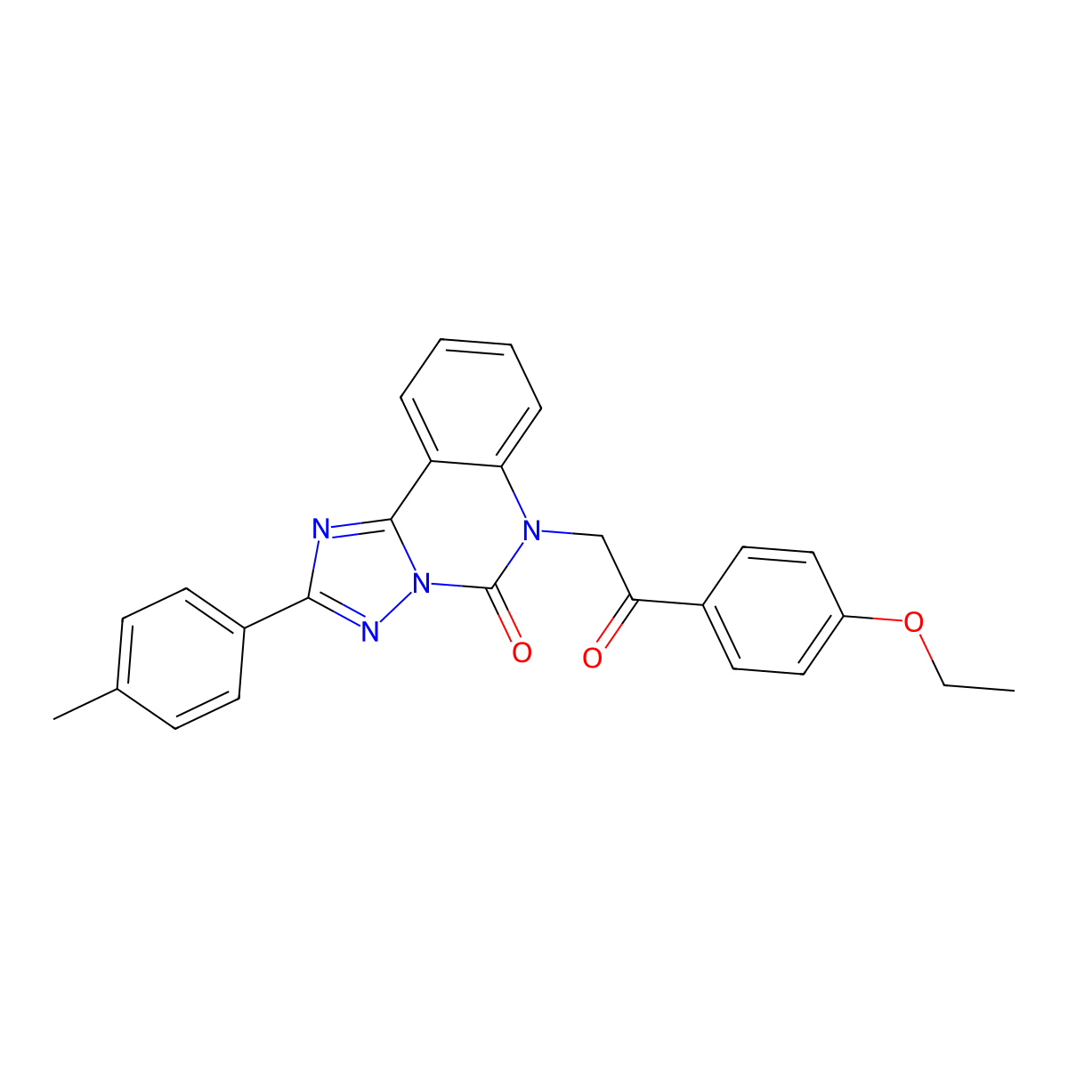 6-[2-(4-ethoxyphenyl)-2-oxoethyl]-2-(4-methylphenyl)-5H,6H-[1,2,4]triazolo[1,5-c]quinazolin-5-one molecular structure, CAS 1358306-36-1