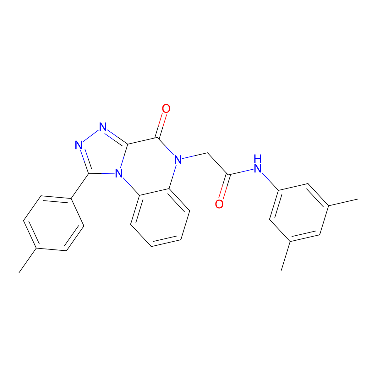 N-(3,5-dimethylphenyl)-2-[1-(4-methylphenyl)-4-oxo-4H,5H-[1,2,4]triazolo[4,3-a]quinoxalin-5-yl]acetamide molecular structure, CAS 1358331-26-6