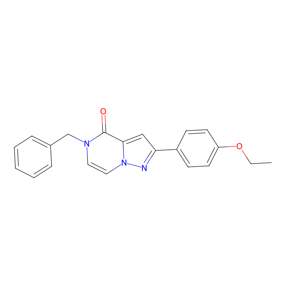 5-benzyl-2-(4-ethoxyphenyl)-4H,5H-pyrazolo[1,5-a]pyrazin-4-one molecular structure, CAS 1358377-62-4