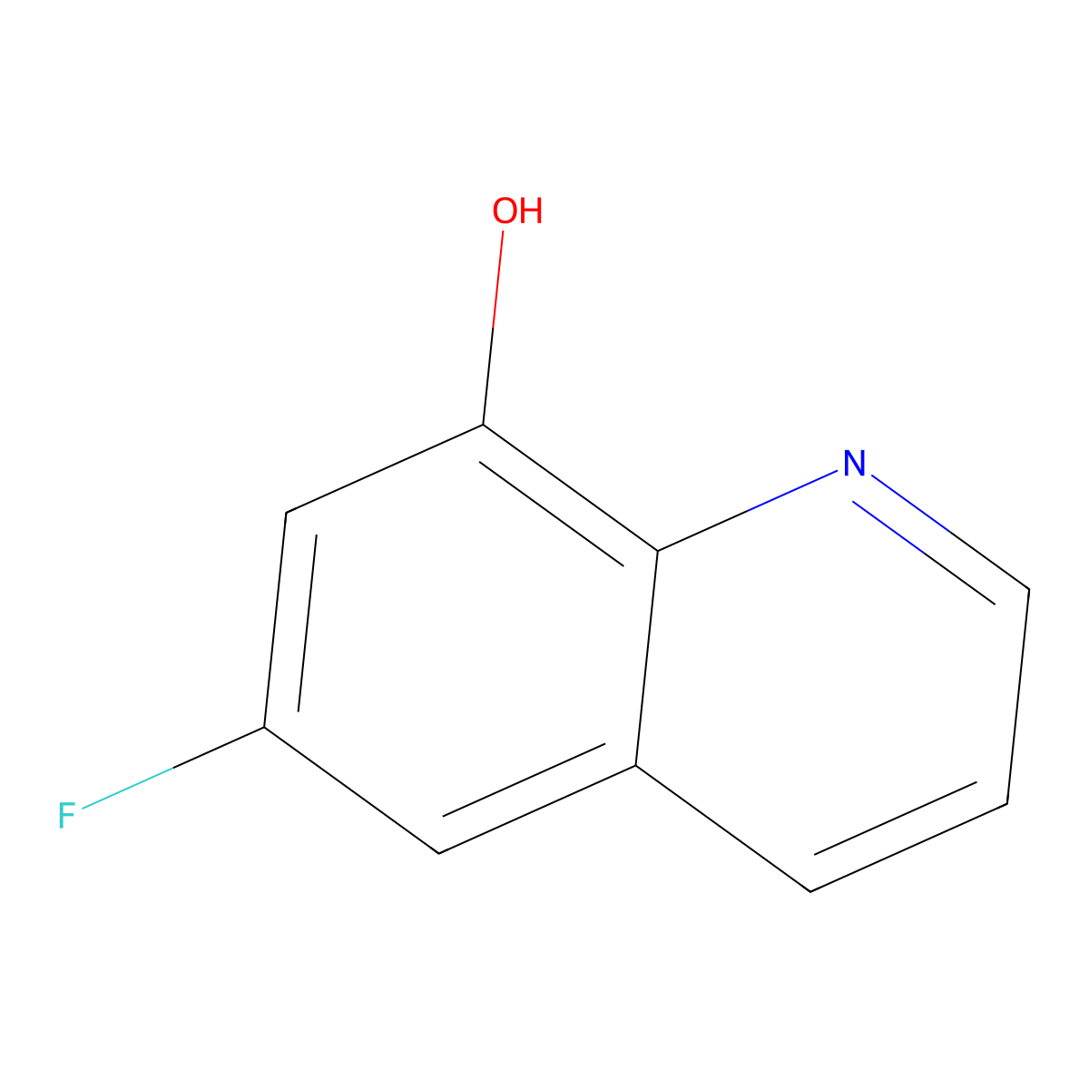6-Fluoroquinolin-8-ol molecular structure, CAS 135838-04-9