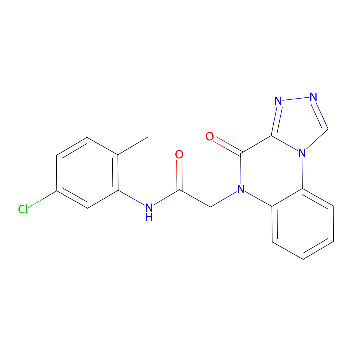 N-(5-chloro-2-methylphenyl)-2-(4-oxo-[1,2,4]triazolo[4,3-a]quinoxalin-5(4H)-yl)acetamide molecular structure, CAS 1358414-78-4