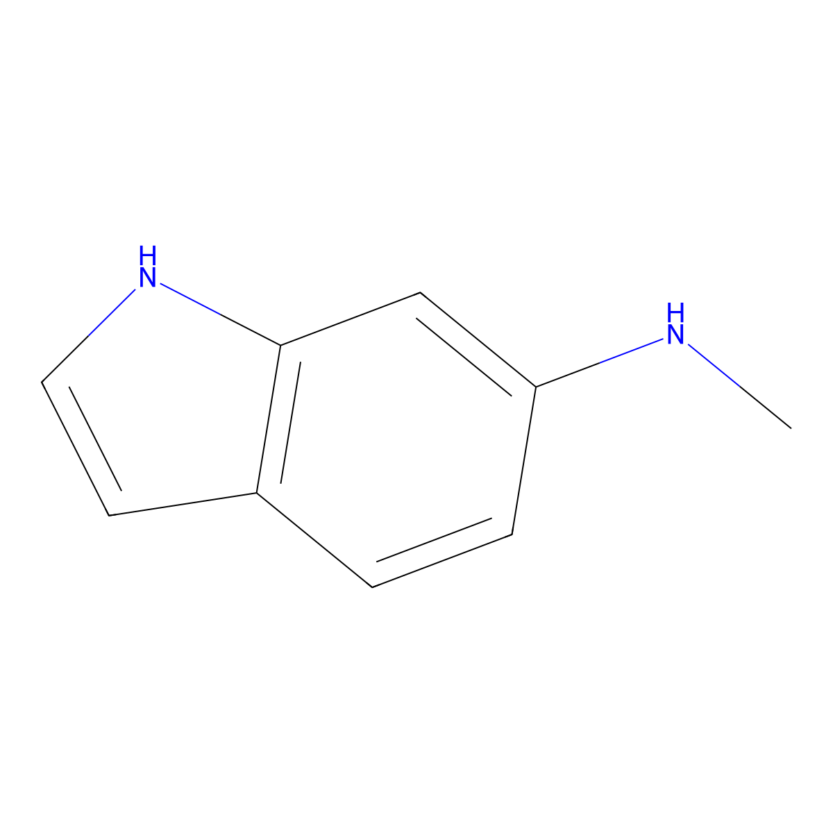 N-methyl-1H-indol-6-amine molecular structure, CAS 135855-61-7
