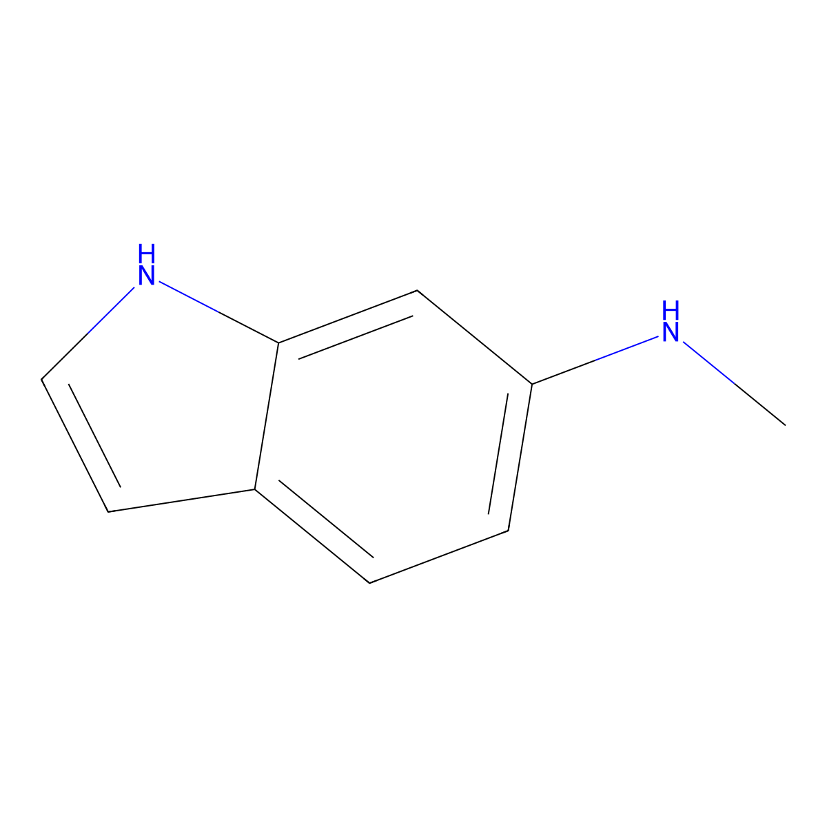 N-methyl-1H-indol-6-amine molecular structure, CAS 135855-61-7