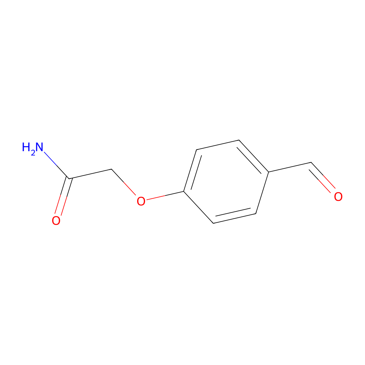2-(4-Formylphenoxy)acetamide molecular structure, CAS 135857-20-4