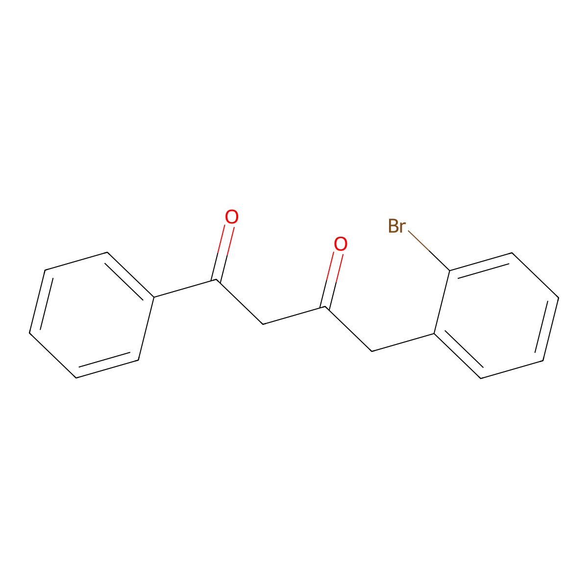 4-(2-Bromophenyl)-1-phenylbutane-1,3-dione molecular structure, CAS 1358579-56-2