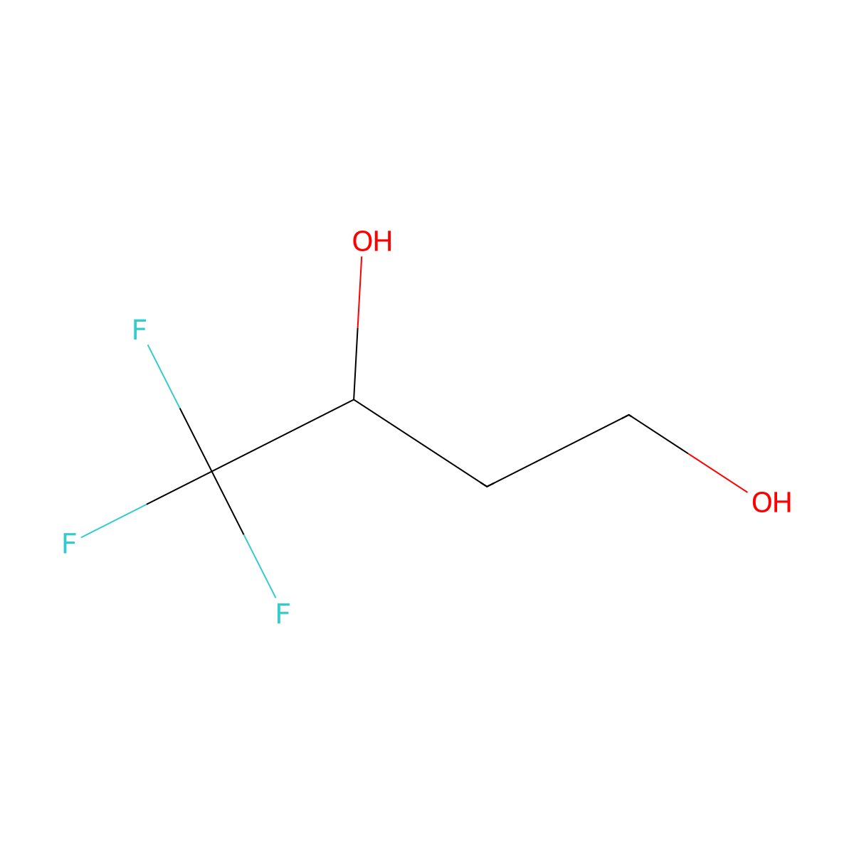 (3R)-4,4,4-Trifluoro-1,3-butanediol molecular structure, CAS 135859-36-8
