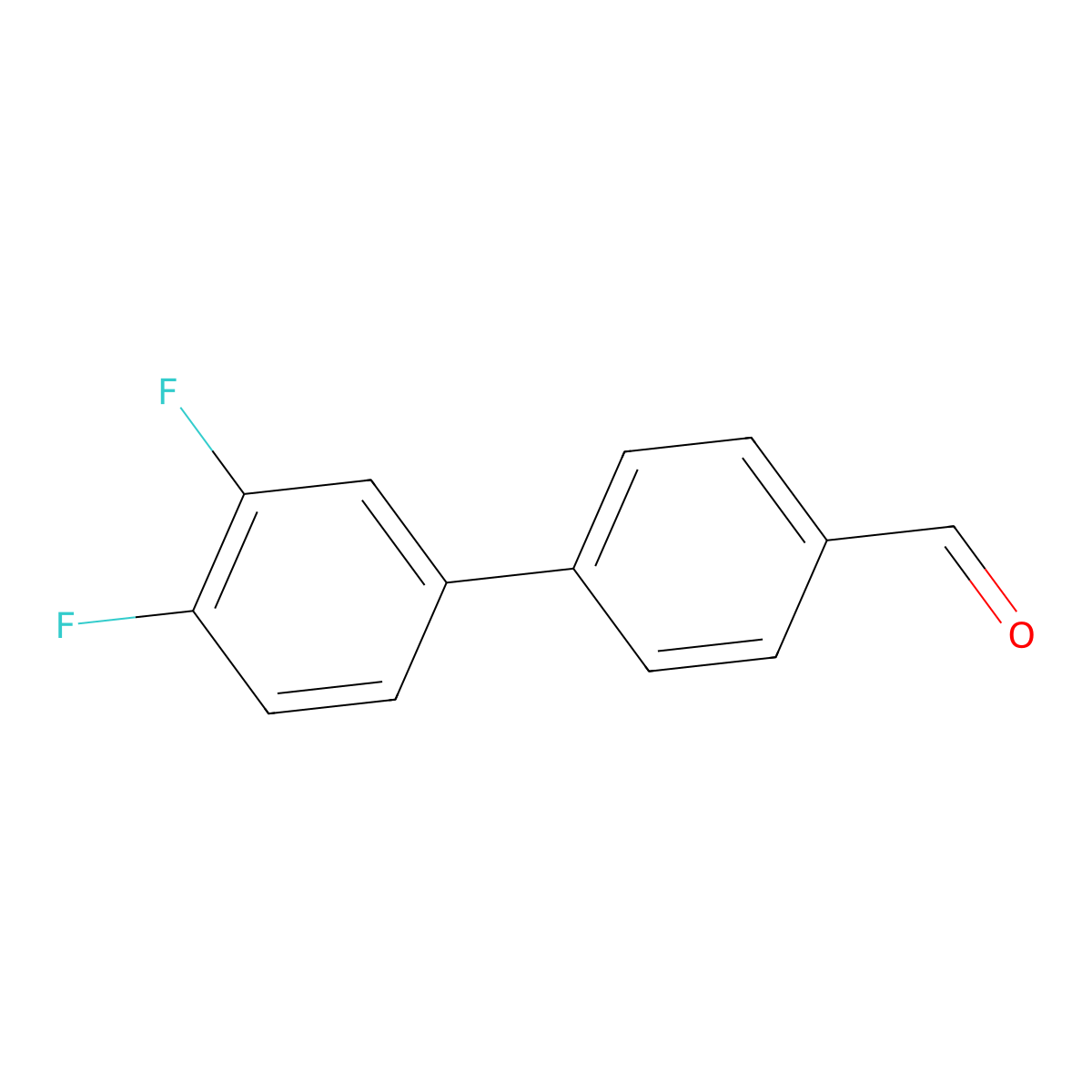 4-(3,4-Difluorophenyl)benzaldehyde molecular structure, CAS 135862-45-2