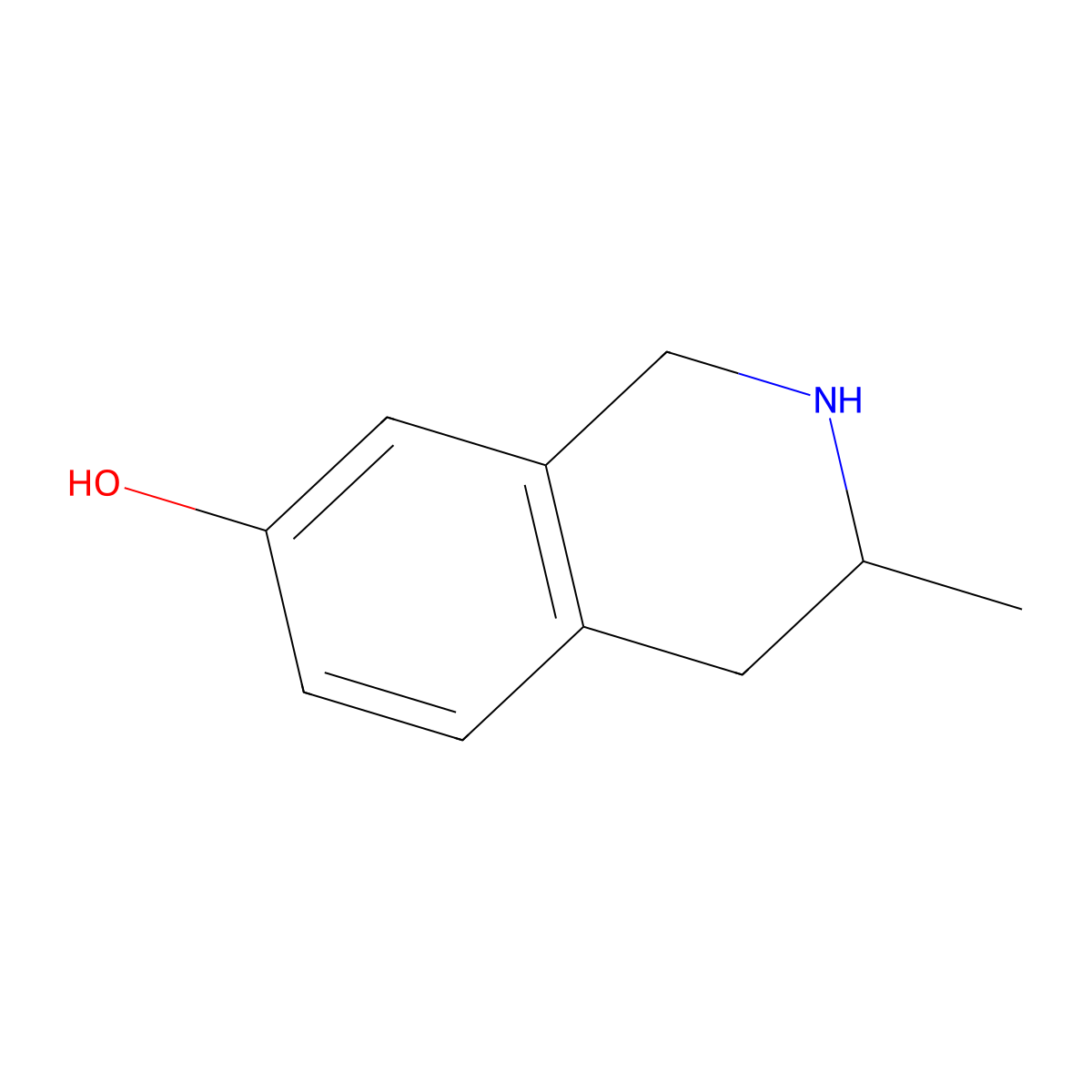 3-Methyl-1,2,3,4-tetrahydroisoquinolin-7-ol molecular structure, CAS 1358622-66-8