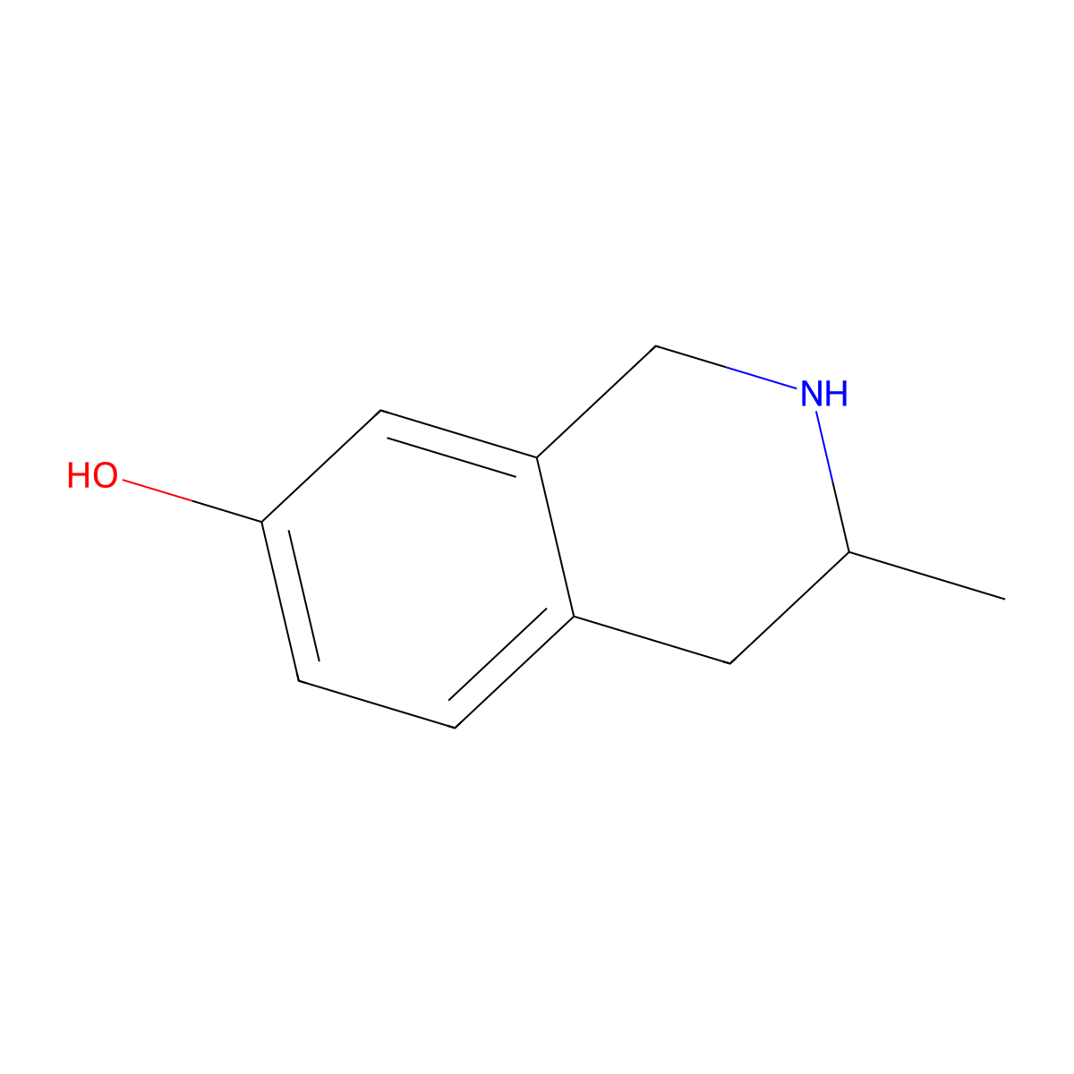 3-Methyl-1,2,3,4-tetrahydroisoquinolin-7-ol molecular structure, CAS 1358622-66-8