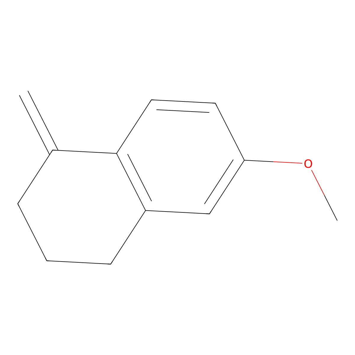 6-Methoxy-1-methylene-1,2,3,4-tetrahydronaphthalene molecular structure, CAS 13587-99-0