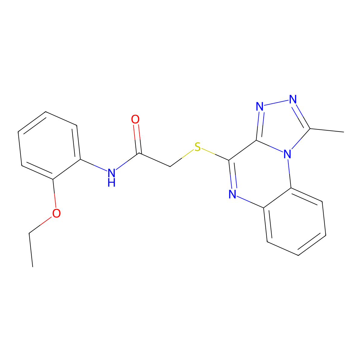 N-(2-Ethoxyphenyl)-2-({1-methyl-[1,2,4]triazolo[4,3-A]quinoxalin-4-YL}sulfanyl)acetamide molecular structure, CAS 1358707-61-5