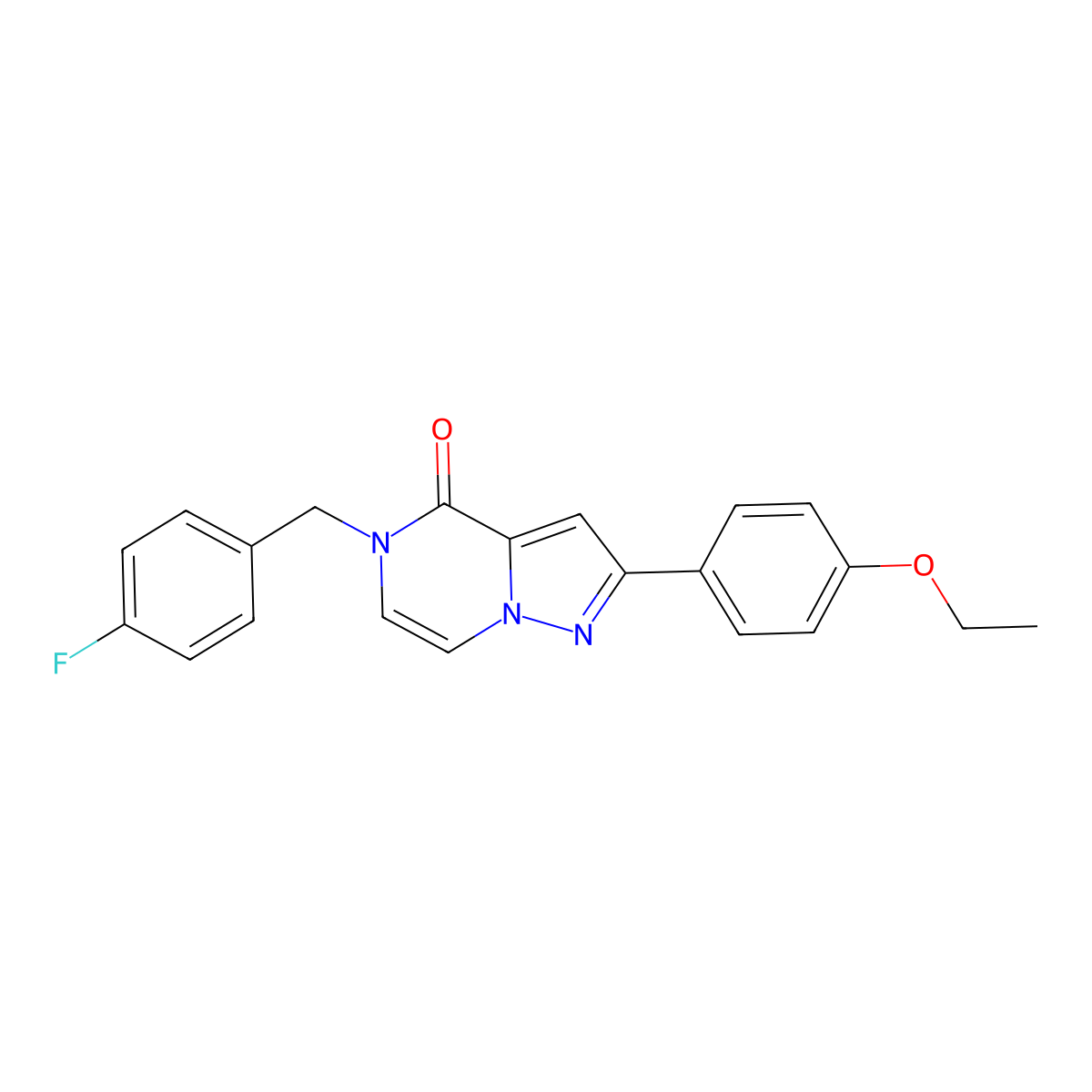 2-(4-ethoxyphenyl)-5-(4-fluorobenzyl)pyrazolo[1,5-a]pyrazin-4(5H)-one molecular structure, CAS 1358715-58-8