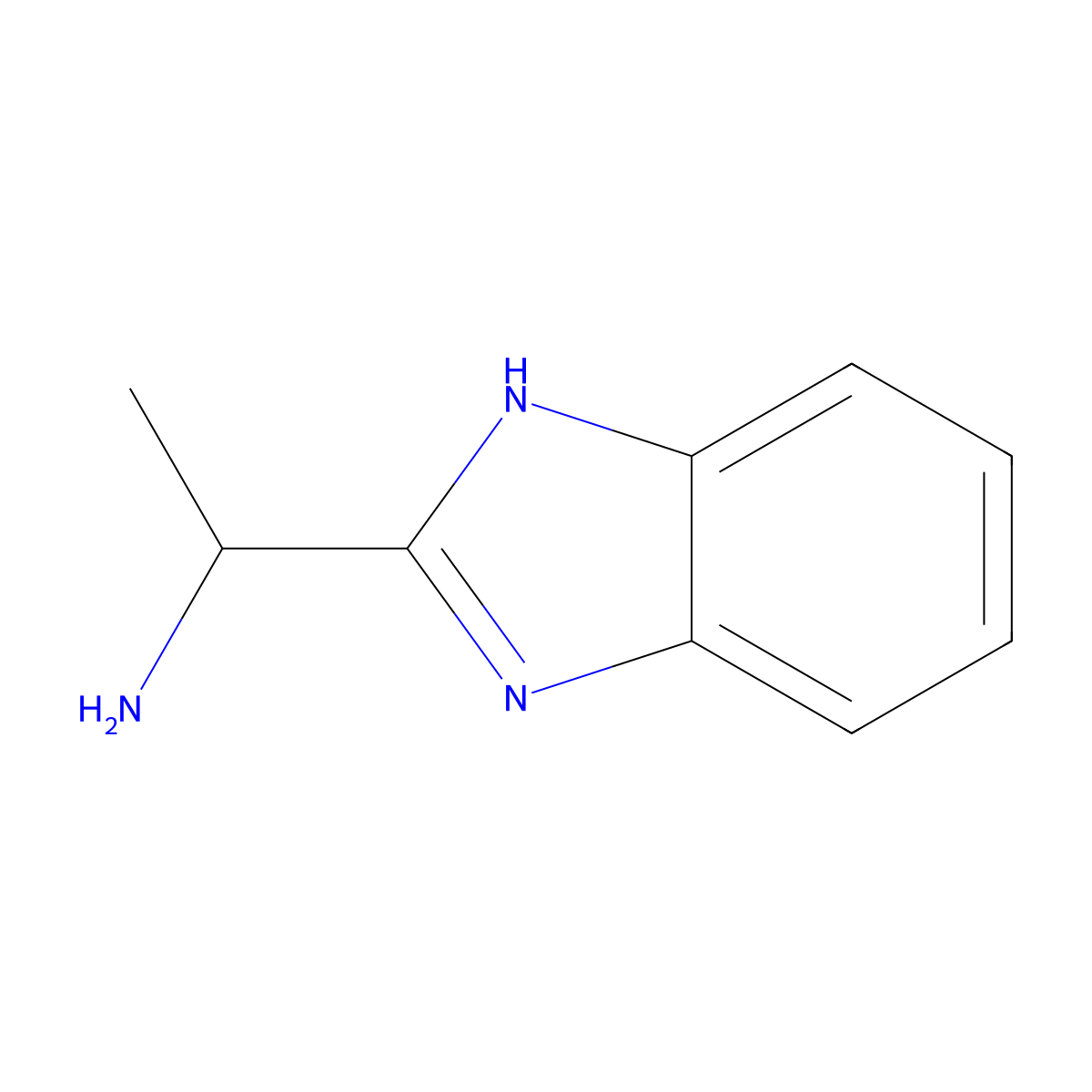 (1S)-1-(1H-benzimidazol-2-yl)ethanamine molecular structure, CAS 135875-04-6