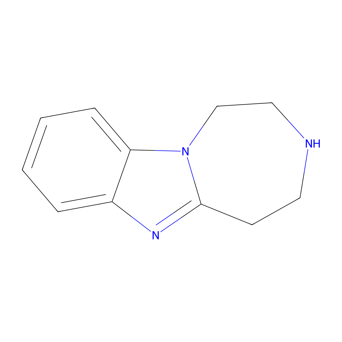 2,3,4,5-Tetrahydro-1H-benzo[4,5]imidazo[1,2-d][1,4]diazepine molecular structure, CAS 135875-10-4