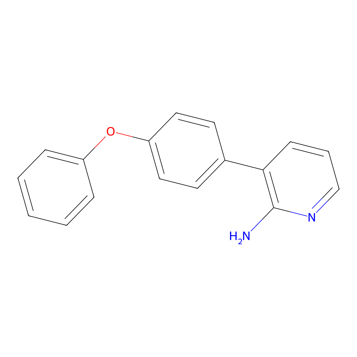 3-(4-Phenoxyphenyl)pyridin-2-amine molecular structure, CAS 1358754-20-7