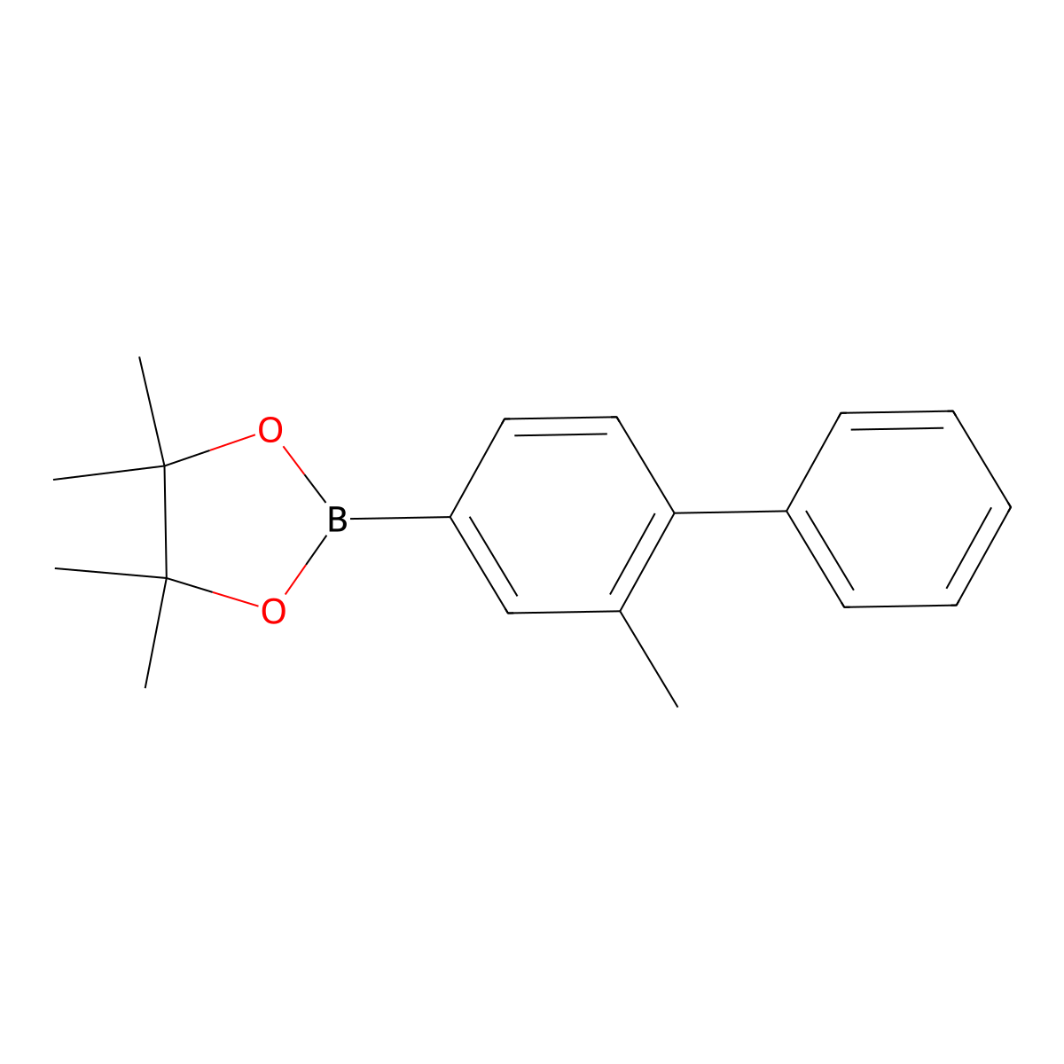 4,4,5,5-Tetramethyl-2-(3-methyl-4-phenylphenyl)-1,3,2-dioxaborolane molecular structure, CAS 1358754-54-7