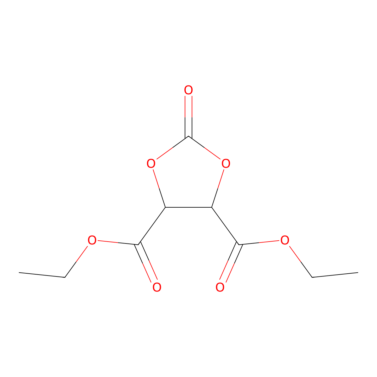 4,5-Diethyl 2-oxo-1,3-dioxolane-4,5-dicarboxylate molecular structure, CAS 1358802-65-9