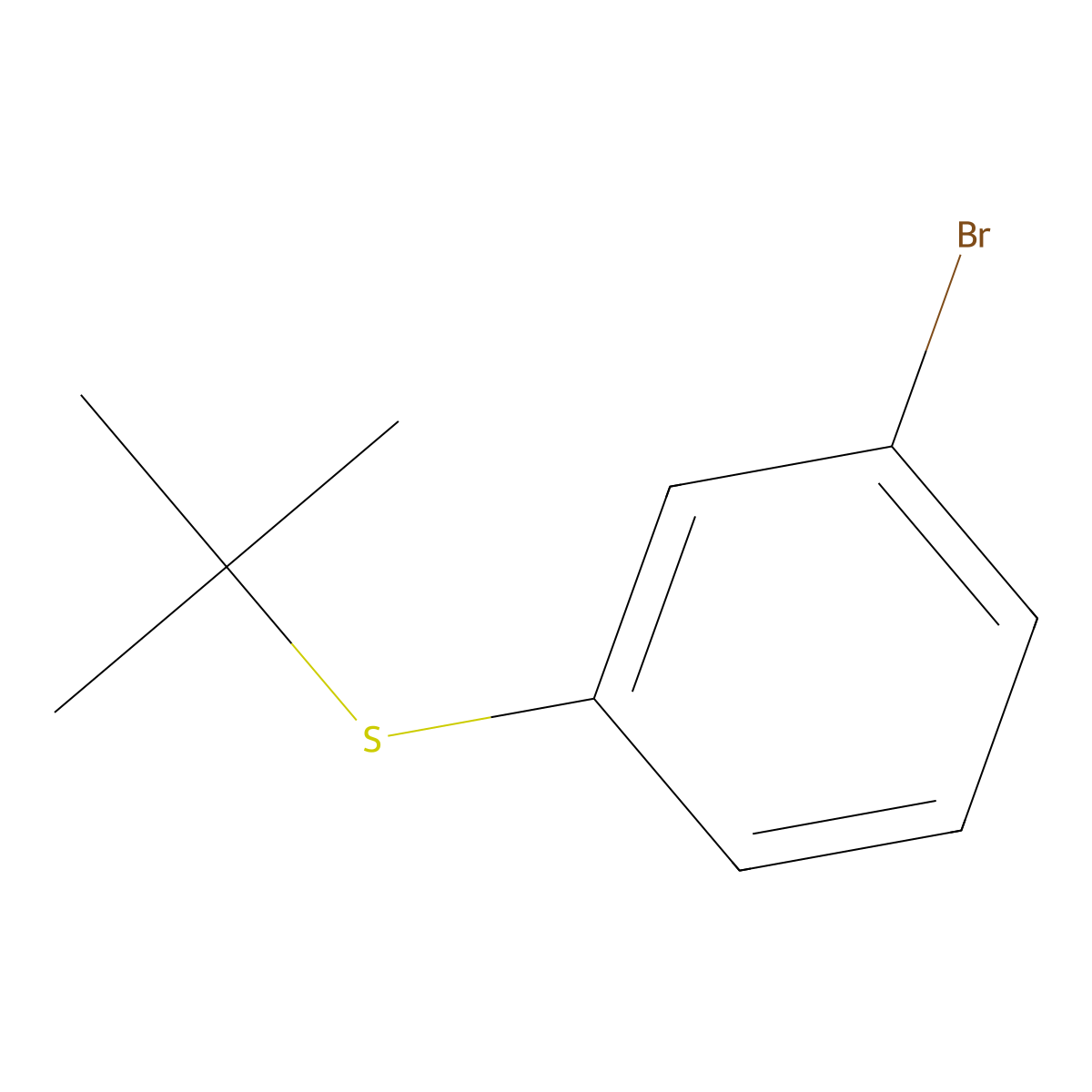 1-Bromo-3-t-butylthiobenzene molecular structure, CAS 135883-40-8