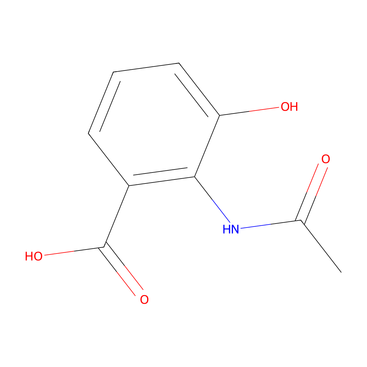 3-Hydroxy-N-acetylanthranilic acid molecular structure, CAS 135891-44-0