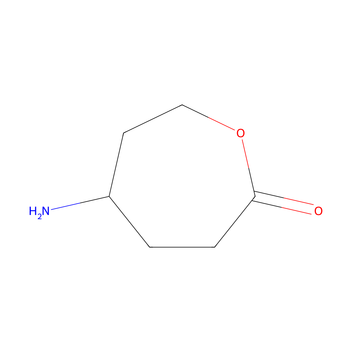 5-Aminooxepan-2-one molecular structure, CAS 1358927-56-6