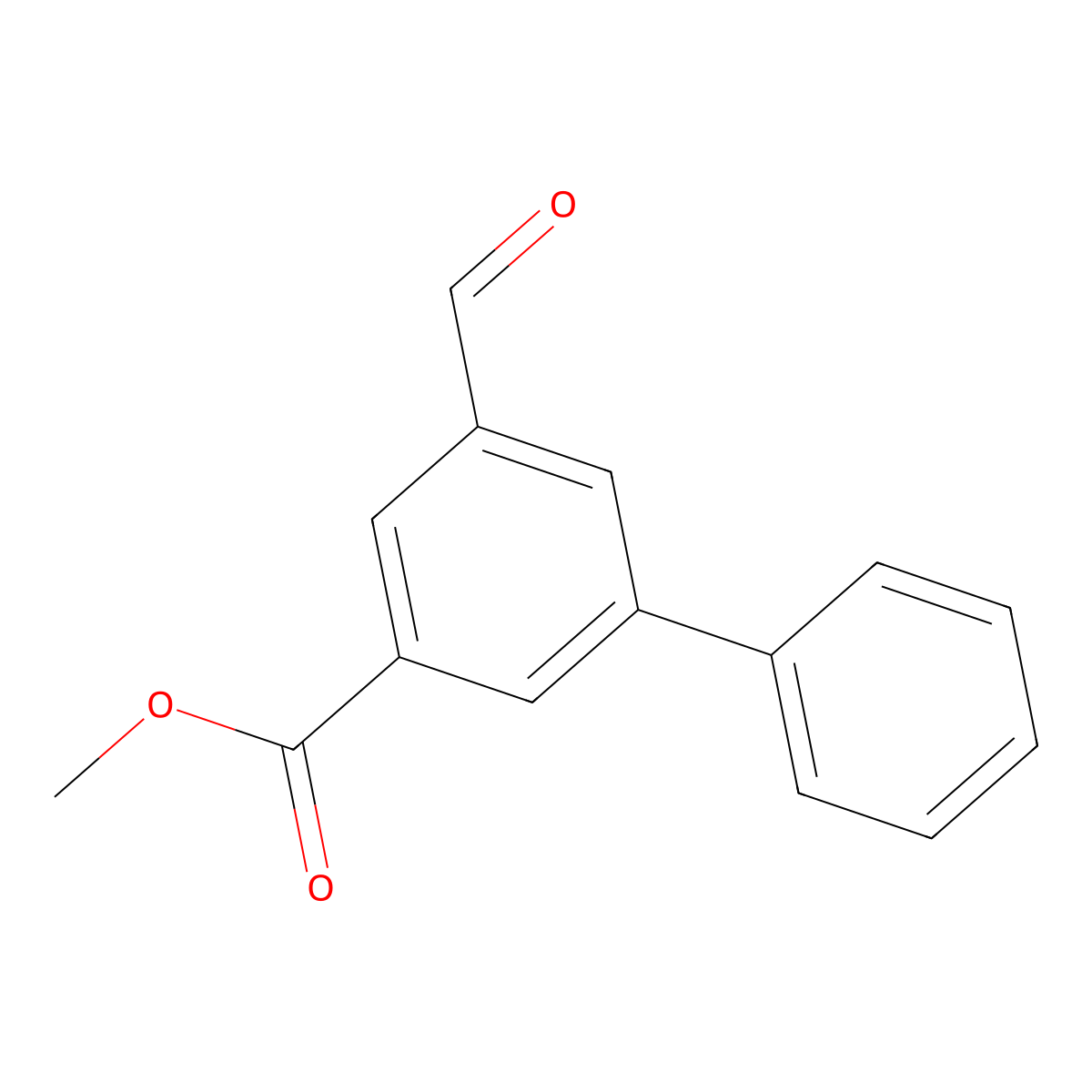 5-Formylbiphenyl-3-carboxylic acid methyl ester molecular structure, CAS 1358966-22-9