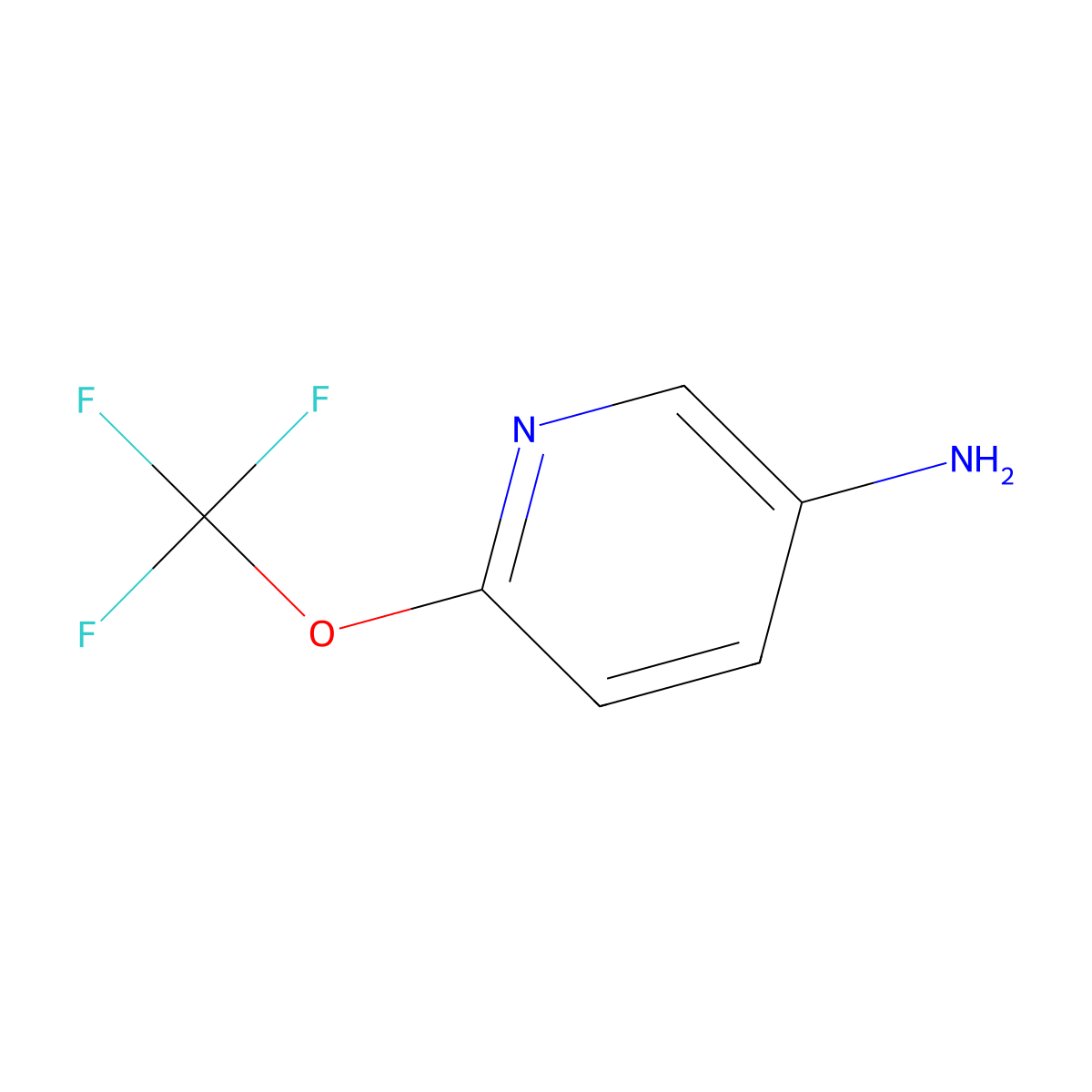 6-(Trifluoromethoxy)pyridin-3-amine molecular structure, CAS 135900-33-3