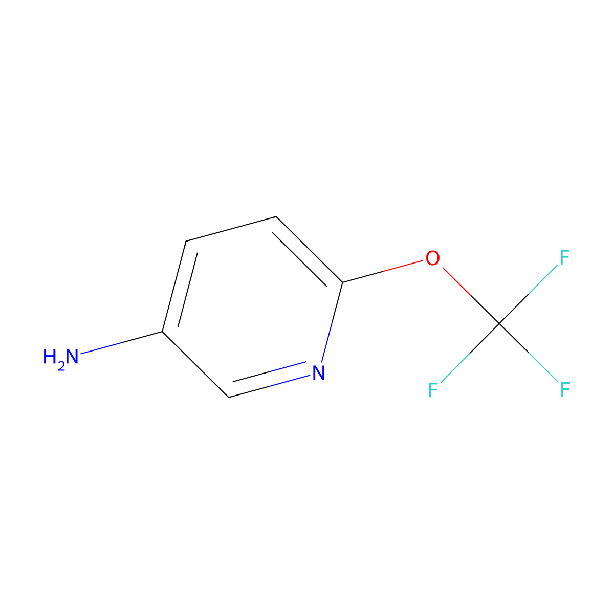6-(Trifluoromethoxy)pyridin-3-amine molecular structure, CAS 135900-33-3