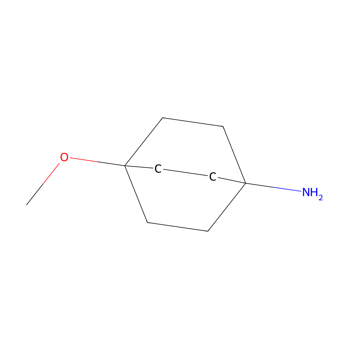 4-Methoxybicyclo[2.2.2]octan-1-amine molecular structure, CAS 135908-32-6