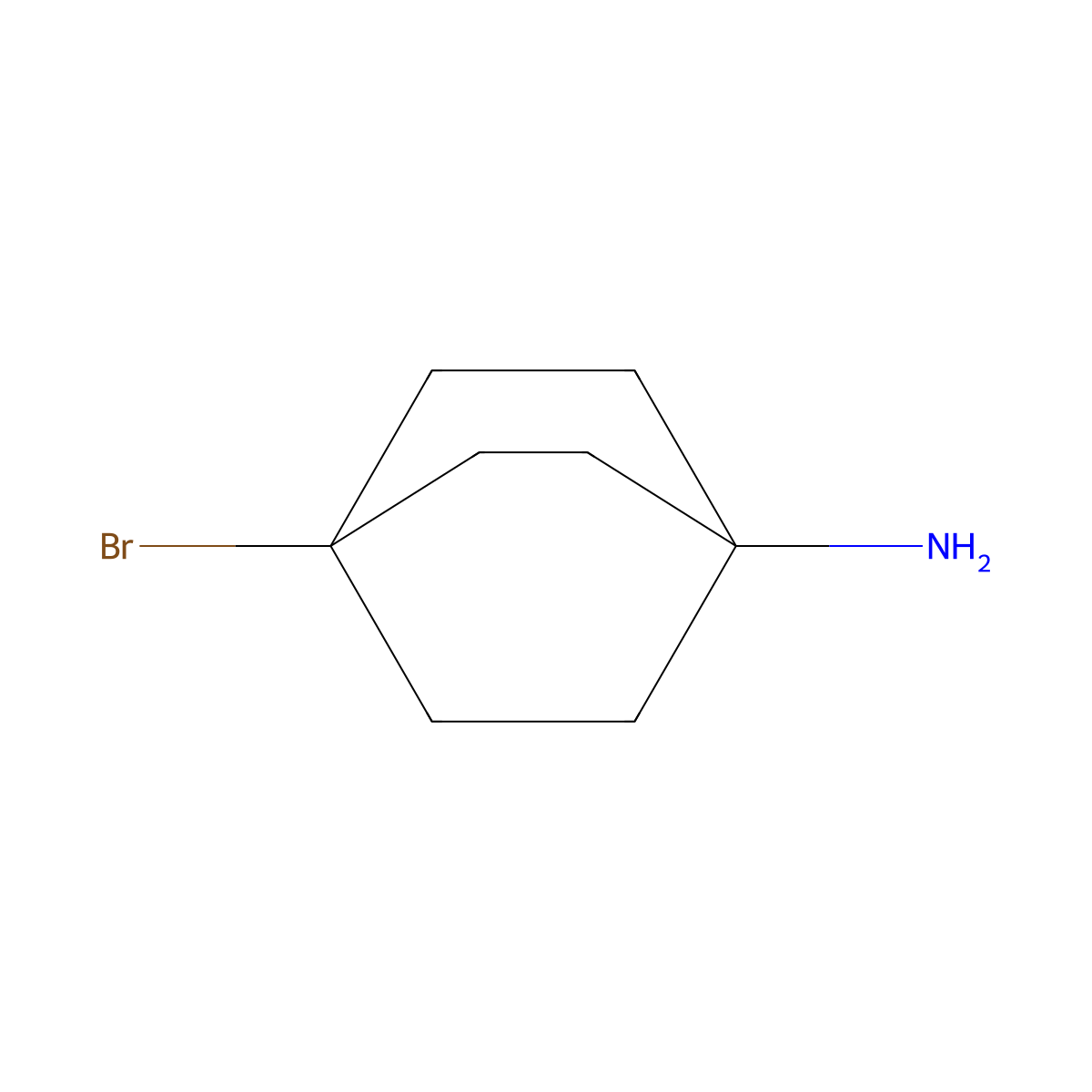 4-Bromobicyclo[2.2.2]octan-1-amine molecular structure, CAS 135908-36-0