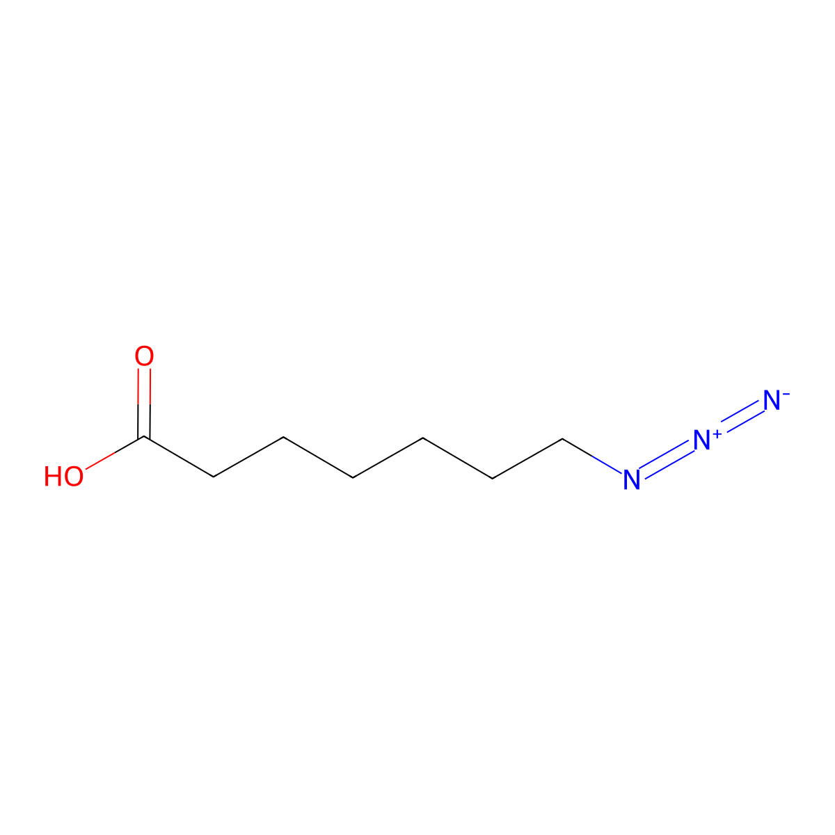 7-Azidoheptanoic Acid molecular structure, CAS 135920-28-4