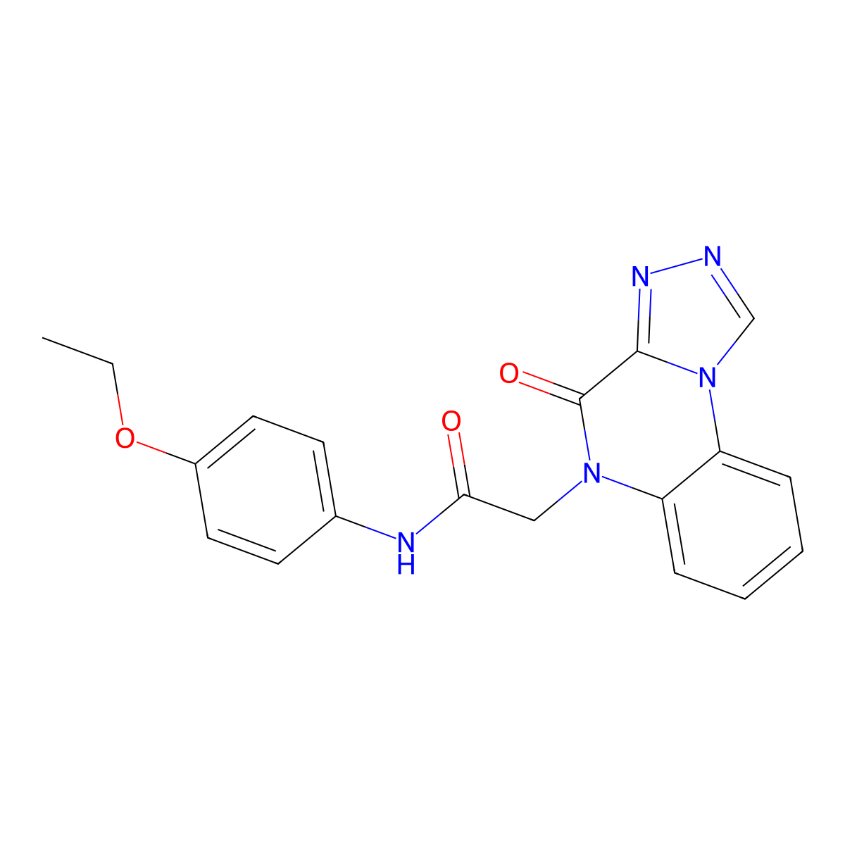 N-(4-ethoxyphenyl)-2-{4-oxo-4H,5H-[1,2,4]triazolo[4,3-a]quinoxalin-5-yl}acetamide molecular structure, CAS 1359219-35-4