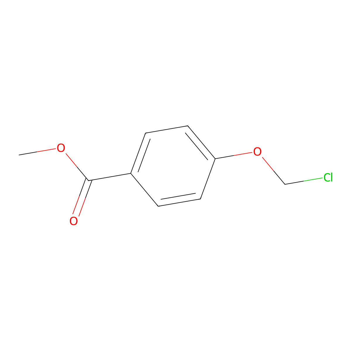 Methyl 4-(chloromethoxy)benzoate molecular structure, CAS 135922-45-1