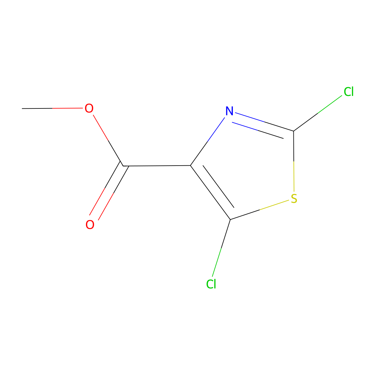 Methyl 2,5-dichlorothiazole-4-carboxylate molecular structure, CAS 135925-32-5