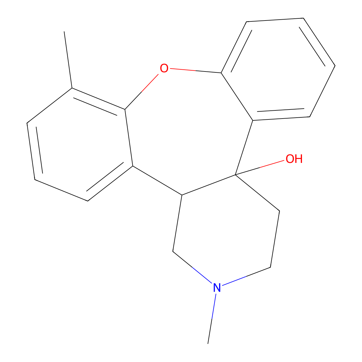 Beloxepin molecular structure, CAS 135928-30-2