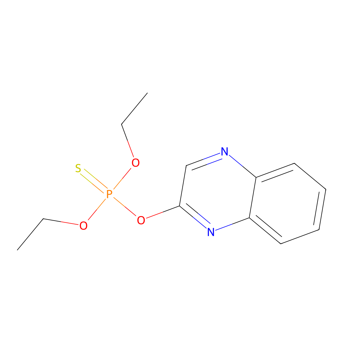 Quinalphos molecular structure, CAS 13593-03-8