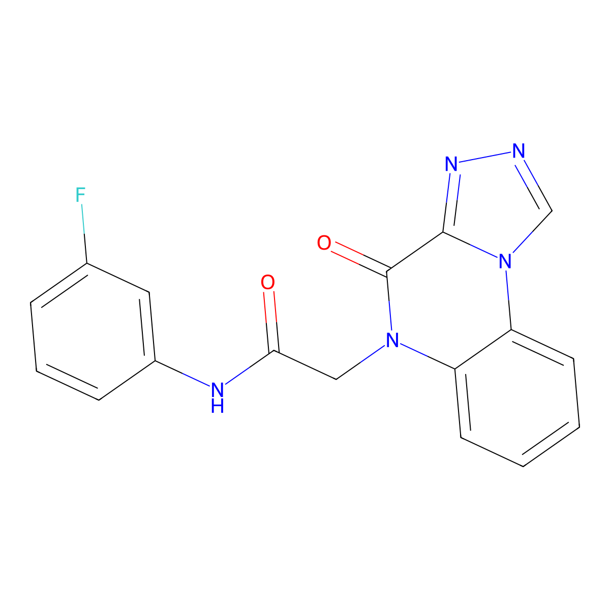 N-(3-fluorophenyl)-2-(4-oxo[1,2,4]triazolo[4,3-a]quinoxalin-5(4H)-yl)acetamide molecular structure, CAS 1359319-30-4