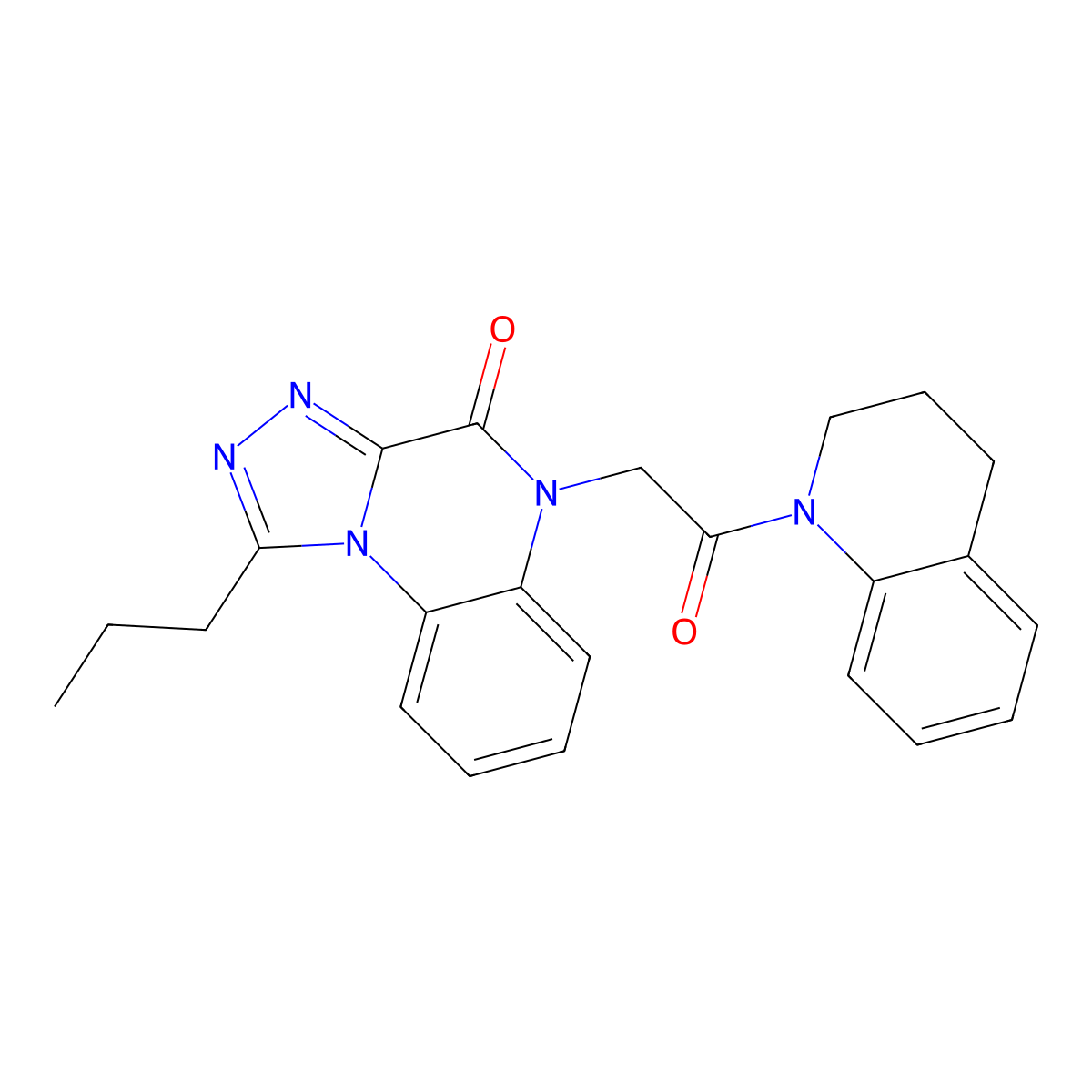 5-(2-(3,4-dihydroquinolin-1(2H)-yl)-2-oxoethyl)-1-propyl-[1,2,4]triazolo[4,3-a]quinoxalin-4(5H)-one molecular structure, CAS 1359399-62-4