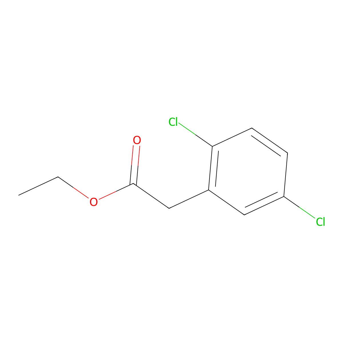 Ethyl 2-(2,5-dichlorophenyl)acetate molecular structure, CAS 135941-21-8