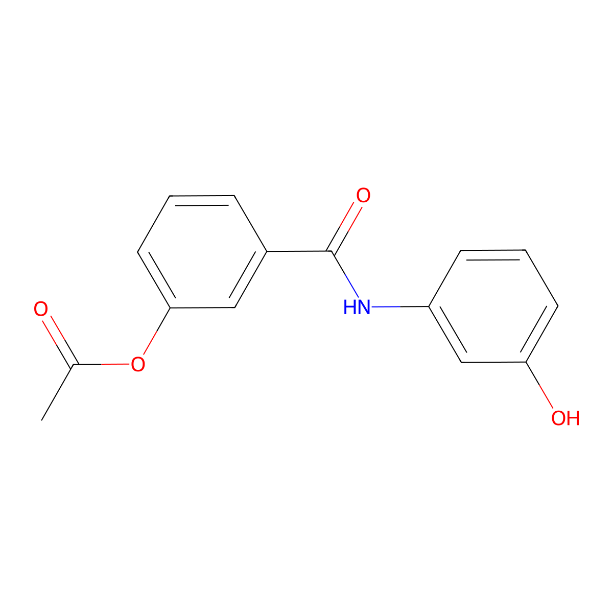 3-[(3-Hydroxyphenyl)carbamoyl]phenyl acetate molecular structure, CAS 135948-01-5