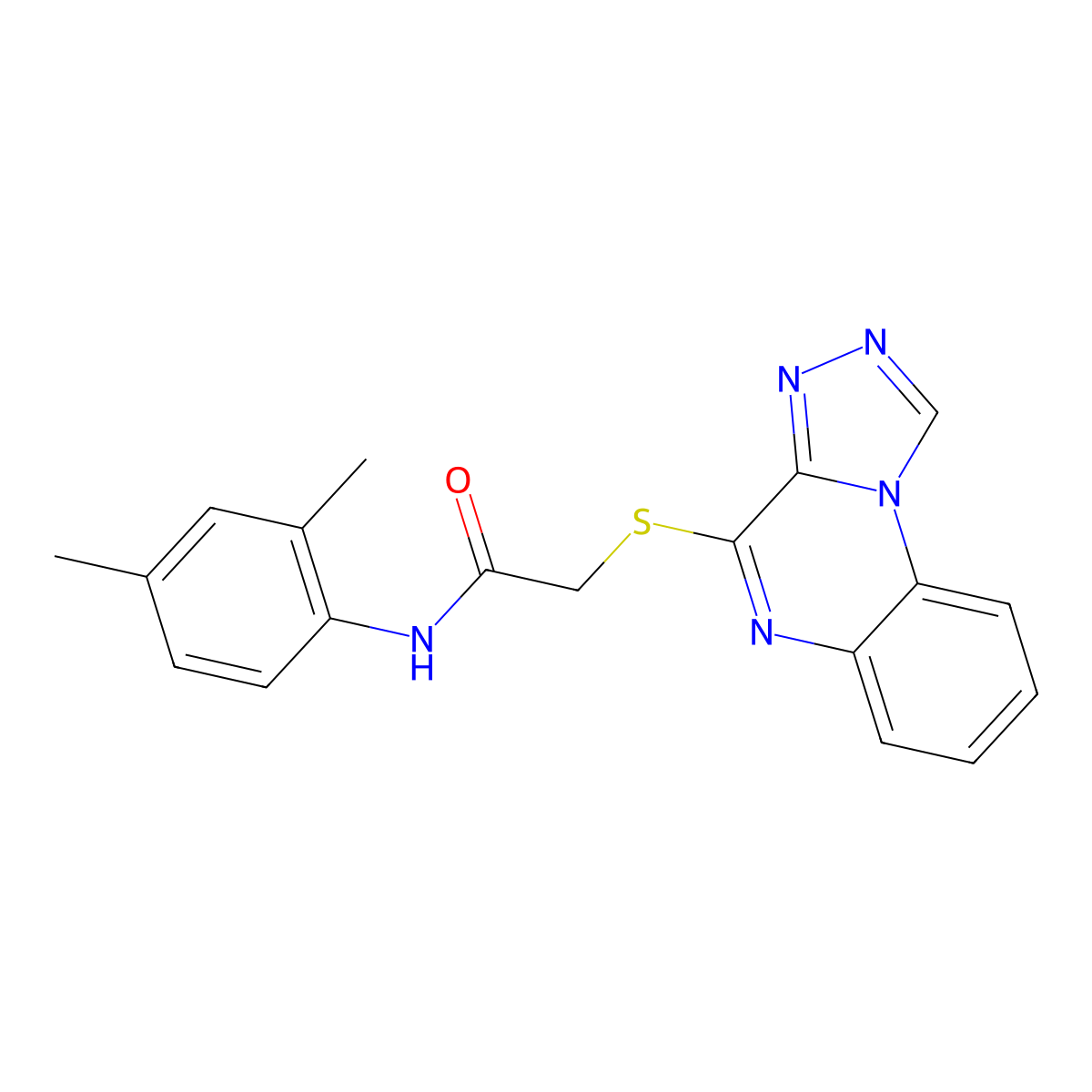 N-(2,4-Dimethylphenyl)-2-{[1,2,4]triazolo[4,3-A]quinoxalin-4-ylsulfanyl}acetamide molecular structure, CAS 1359482-14-6
