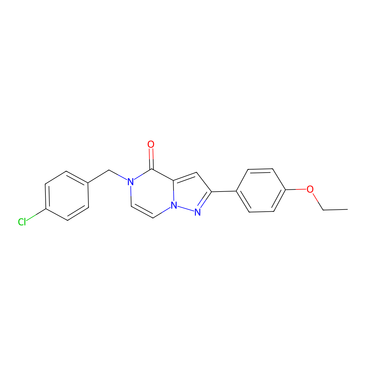5-(4-chlorobenzyl)-2-(4-ethoxyphenyl)pyrazolo[1,5-a]pyrazin-4(5H)-one molecular structure, CAS 1359488-15-5