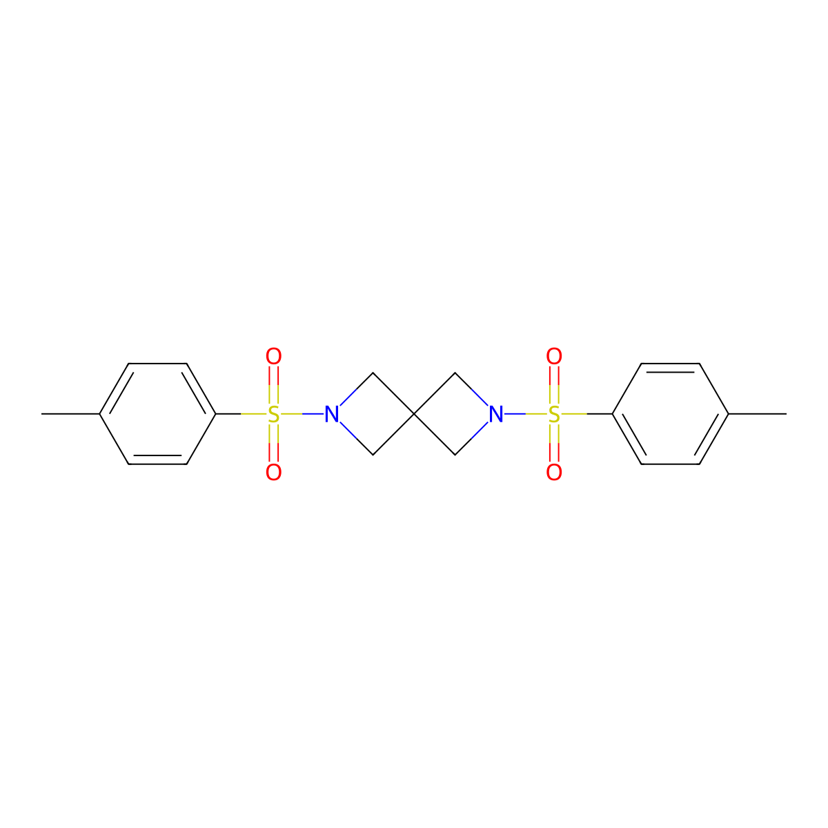 2,6-Ditosyl-2,6-diazaspiro[3.3]heptane molecular structure, CAS 13595-48-7