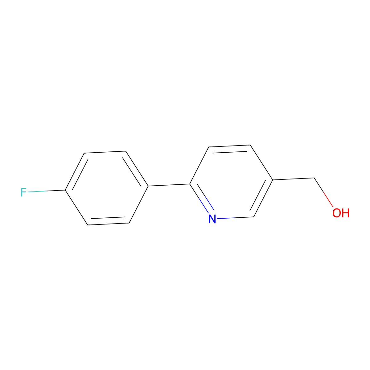 [6-(4-Fluorophenyl)pyridin-3-YL]methanol molecular structure, CAS 135958-92-8