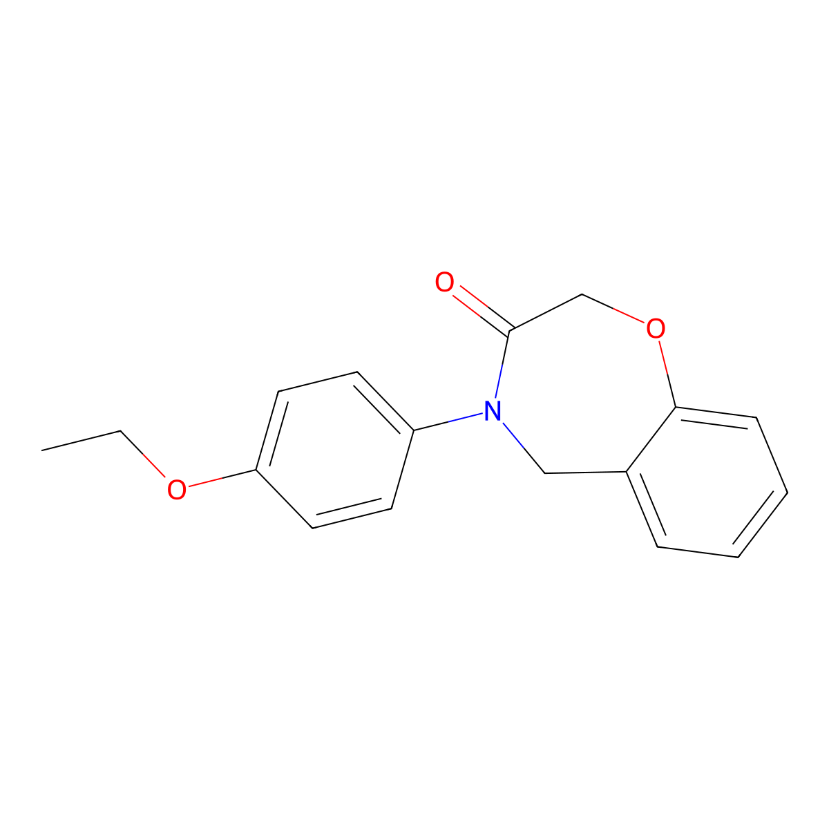 4-(4-ethoxyphenyl)-4,5-dihydro-1,4-benzoxazepin-3(2H)-one molecular structure, CAS 1359621-86-5
