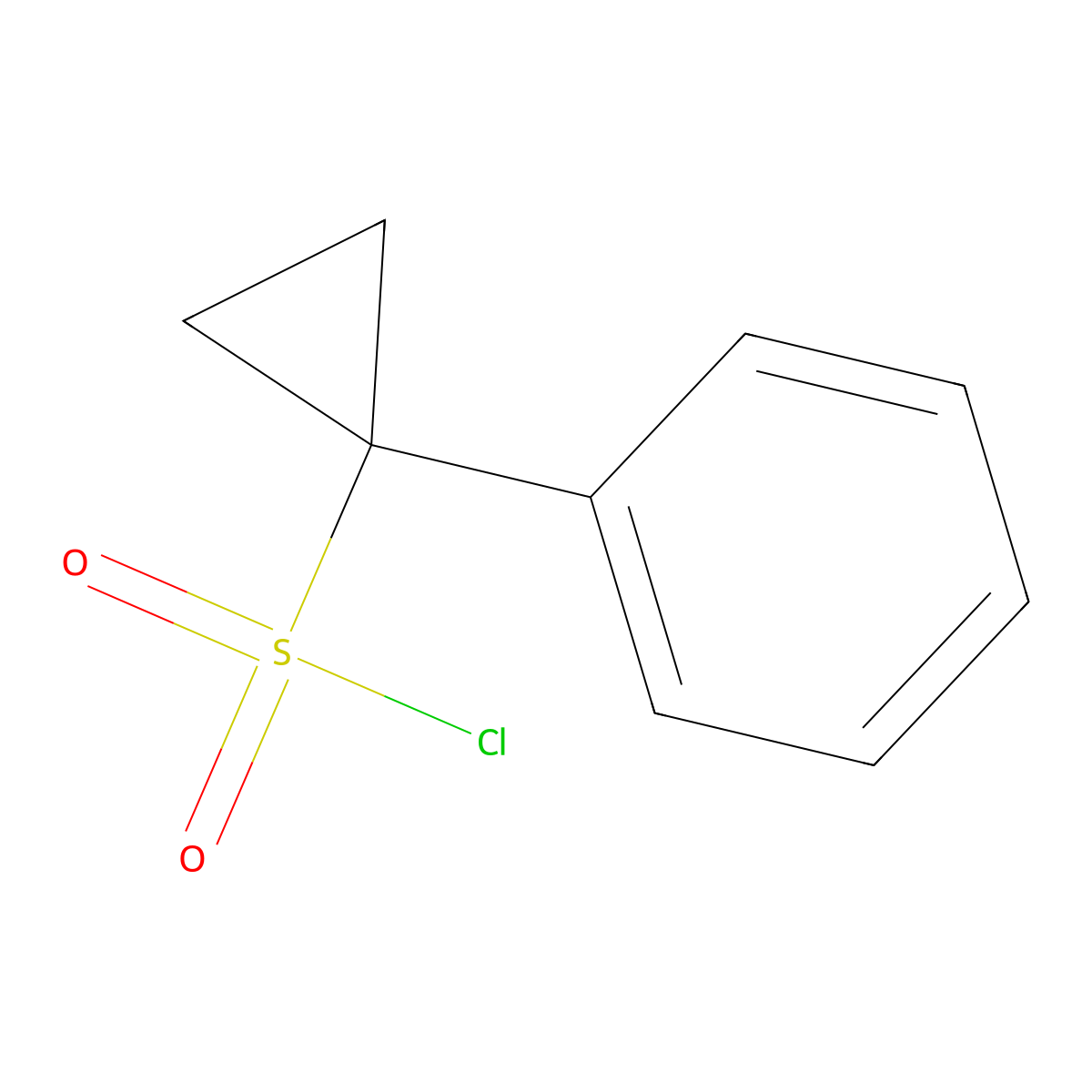 1-Phenylcyclopropane-1-sulfonyl chloride molecular structure, CAS 1359655-41-6