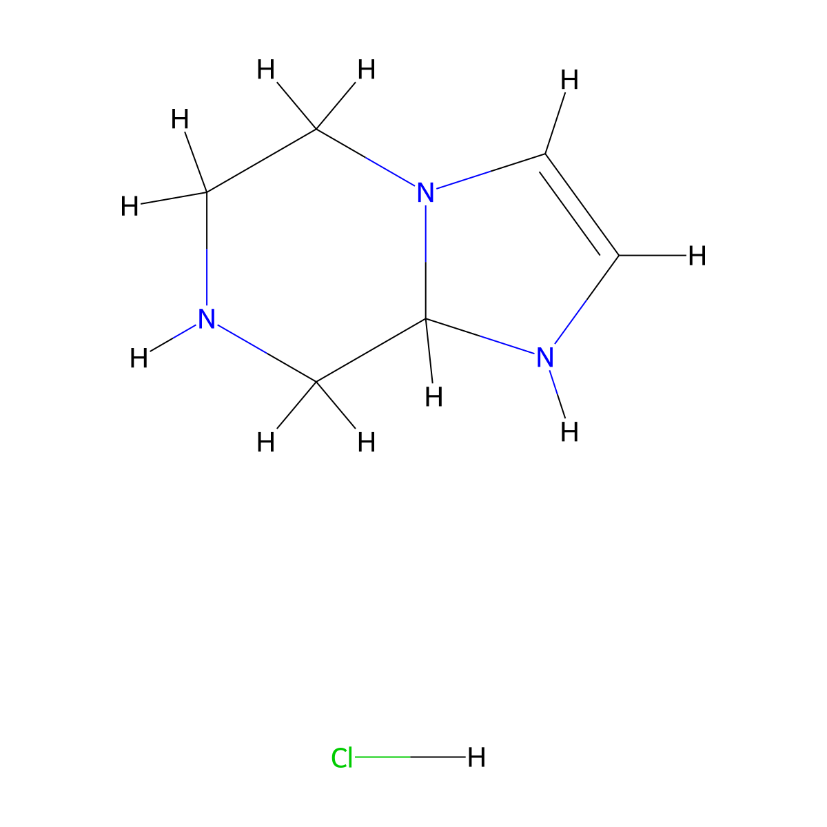1,5,6,7,8,8a-Hexahydroimidazo[1,2-a]pyrazine hydrochloride molecular structure, CAS 1359655-82-5