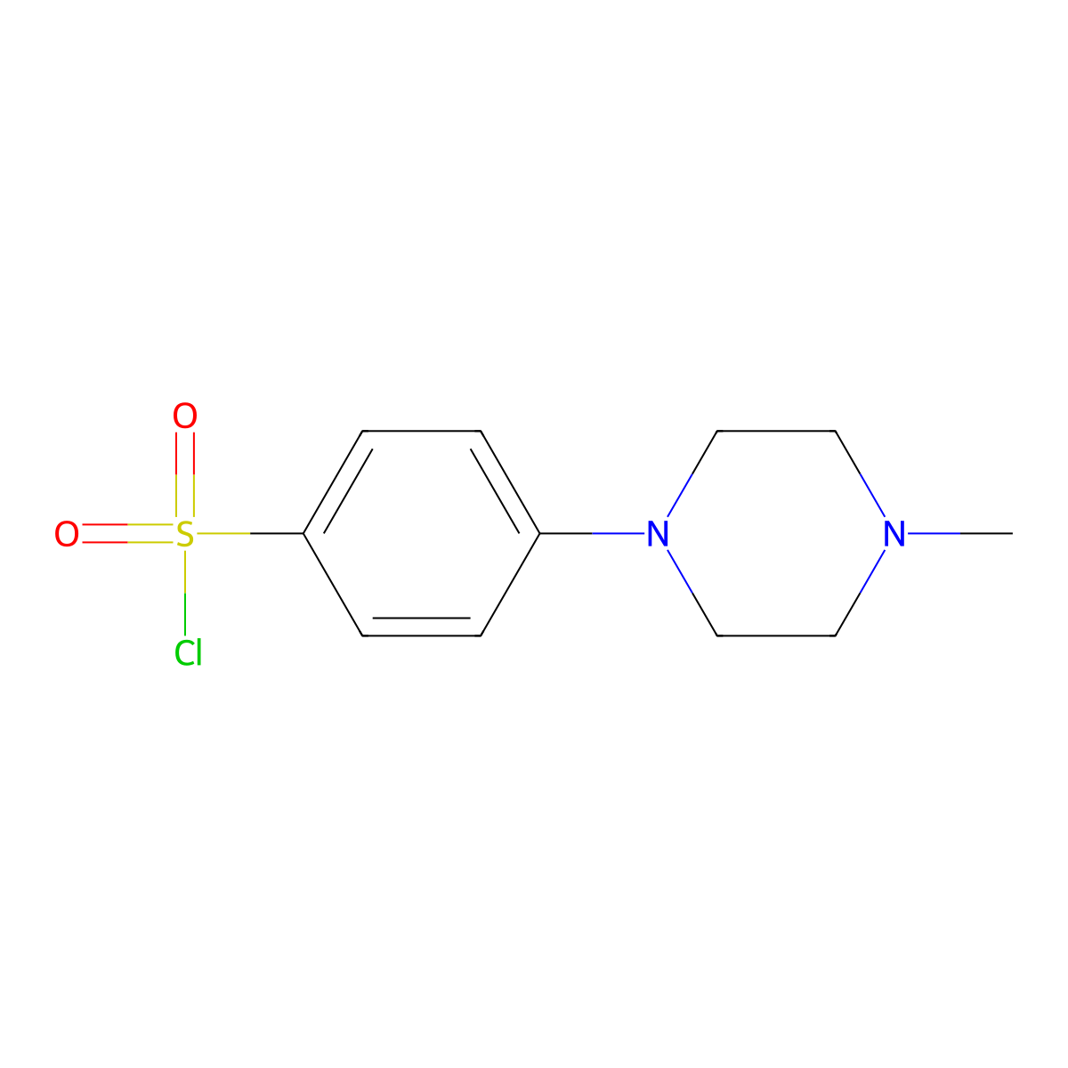 4-(4-Methylpiperazin-1-yl)benzene-1-sulfonyl chloride molecular structure, CAS 1359655-94-9