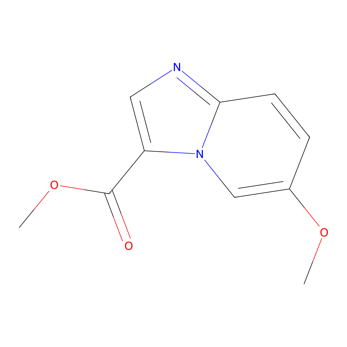 Methyl 6-methoxyimidazo[1,2-a]pyridine-3-carboxylate molecular structure, CAS 1359656-02-2